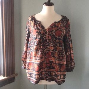 Lucky Brand boho floral top